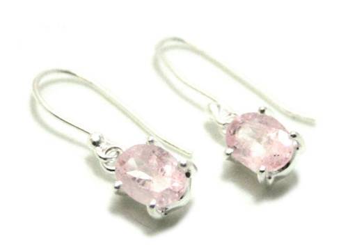 NATURAL MORGANITE PENDANT & EARRINGS SET - 925 SILVER