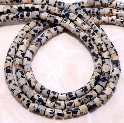 WAY OUT!  Genuine DALMATION JASPER bead string!