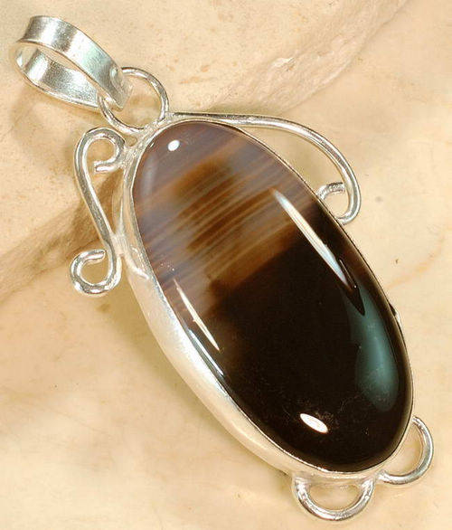 Magnificent SUNSET AGATE  Gemstone Pendant!