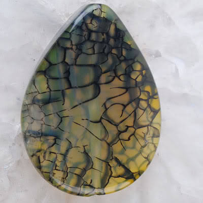 RARE YELLOWISH-GREEN DRAGON  AGATE  gemstone! Beautiful!