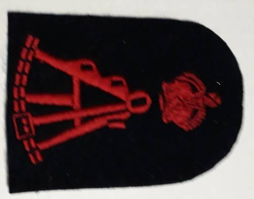 SA Navy pre 1957 mustering badge Survey Recorder (K/C)