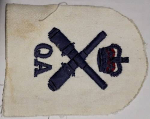 Royal Navy post 1952 mustering badge (Q/C) Gunner (Quarters)