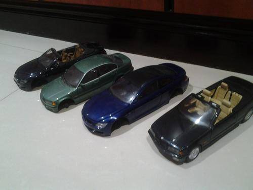 4 x 1/18 scale bmw models