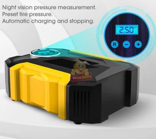 12V Electric Car Tire Air Pump Digital Portable Tire Compressor
