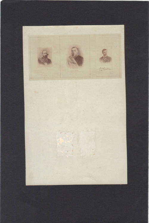 Boer War  Card : Pres. Kruger in Centre and  Steyn and Leydes on Either side .  See more on this