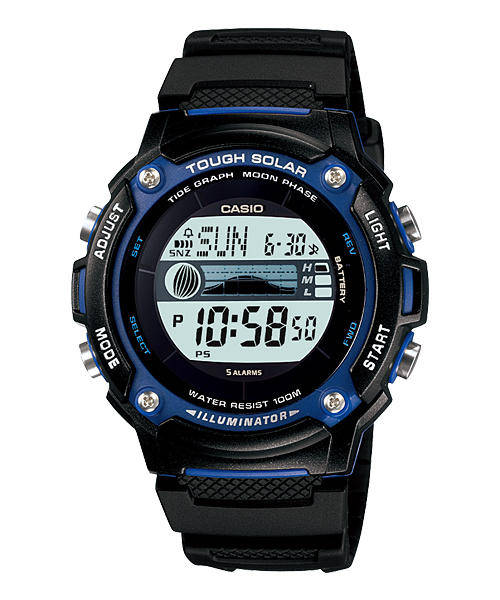 CASIO - Tough Solar - Moon & Tide graph W-S210H -1AVDF