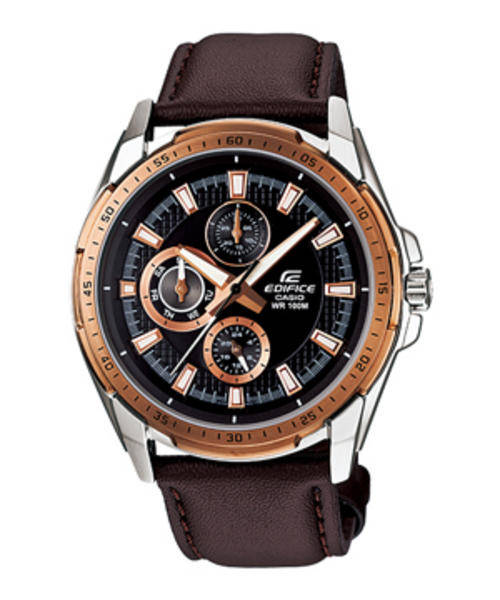 CASIO Edifice Elegant multiple-dial design,Triple-fold Buckle
