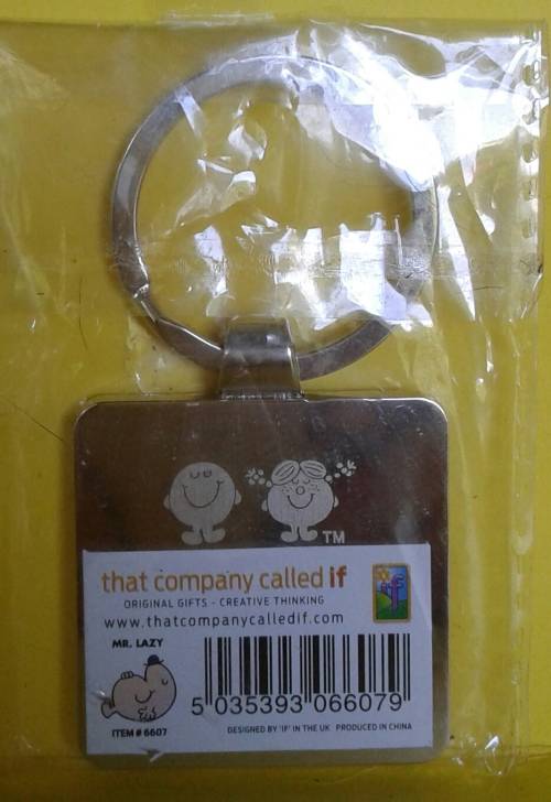 Mr Men - Mr Lazy Keyring