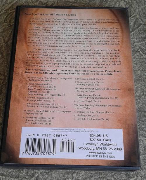 The Inner Temple of Witchcraft Meditation CD Companion (Penczak Temple Series) Audio CD