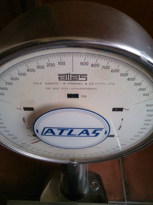 Atlas "Lollipop" 30kg Stainless Steel & Cast Iron Scale