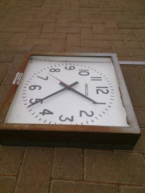 Huge Stunning Industrial Uniclox Clock (Dealesville Fire Department)