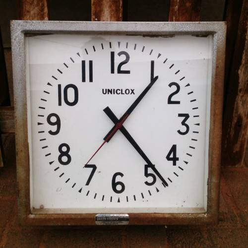 Huge Stunning Industrial Uniclox Clock (Dealesville Fire Department)