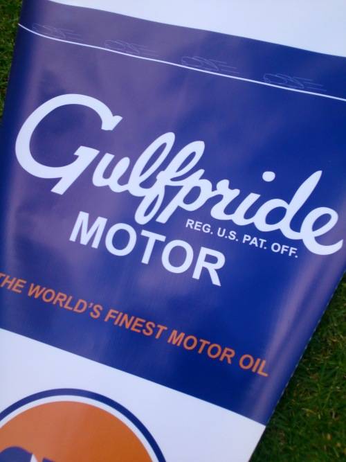 Large GULF Industrial Bunting Flag!!!