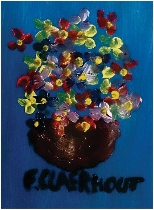 Frans Claerhout - Flowers - Acrylic - STUNNING!!! - Signed on back with COA.