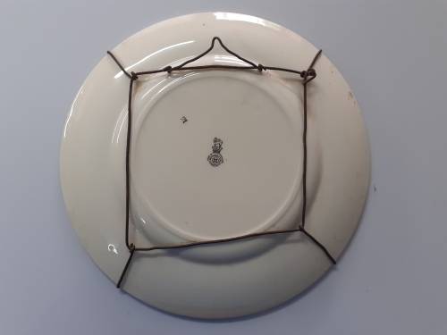 RARE VINTAGE (1938) ROYAL DOULTON `BLACK AND WHITE` VOORTREKKER EEUFEES PLATE
