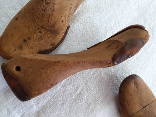 Vintage Cobblers Wooden Shoe Moulds Lot