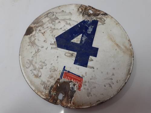 Vintage Porcelain Enamel ATLANTIC Sign! MAKE AN OFFER!!!