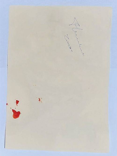 Frans Claerhout - Thick Acrylic on Paper - Unframed with COA, signed & dated on the back