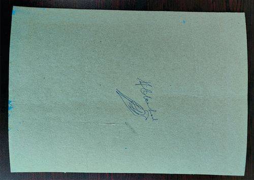 Frans Claerhout - DONKEY - Unframed with COA, signed with Claerhout bird on the back in pen