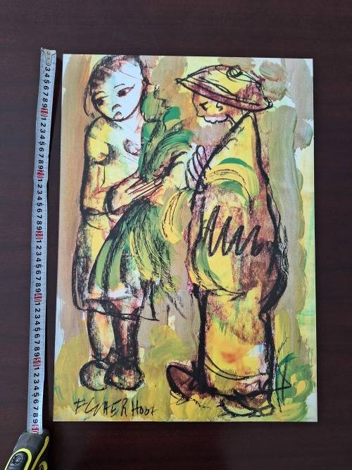 Large Frans Claerhout Print on board - 42cm x 60cm