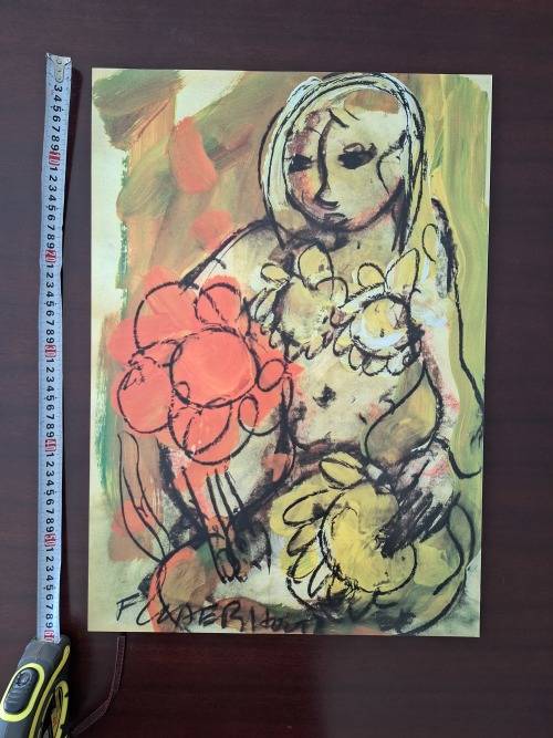 Large Frans Claerhout Print on board - 42cm x 60cm