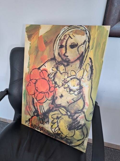 Large Frans Claerhout Print on board - 42cm x 60cm