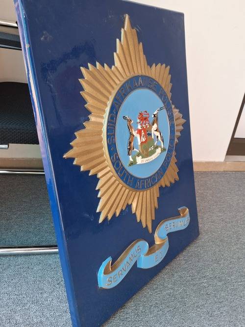 Original Apartheid Era SAP Sign (Fibre Glass Molded Sign)