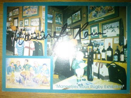 MANNETJIES ROUX SIGNED POSTCARD ORIGINAL
