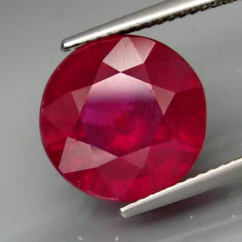 10.82Ct.Precious Gem and Good Quality Natural BIG Top Red Pink Ruby Round 12.5mm.