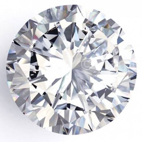 0.06ct Moissanite Top Range Forever Brilliant D White Color. 2.5mm Round Cut Accent side Stone VVS1.