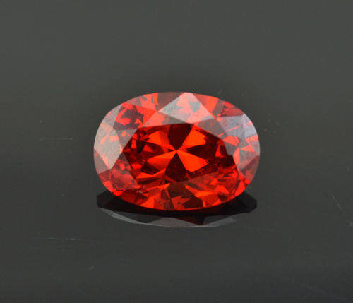 Big! 9.05ct Oval Cut Pinkish Red Zircon. Stunning