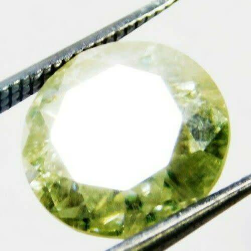 Natural Untreated Huge 6ct Round Cut Yellow Diamond. Fantastic
