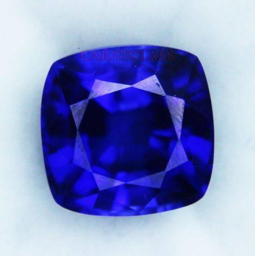 7-10ct 100% Natural Quality and Colour Cushion Cut Tanzanite Blue Nice Shape Certified