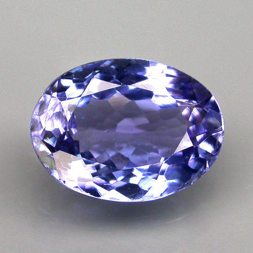 Stunning 2.34ct 100% Natural Eye Clean Oval Cut Tanzanite, Violetish Blue.