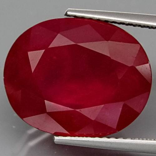 16.05ct Dazzling Natural Top Blood Red Oval Cut Ruby.Stunning
