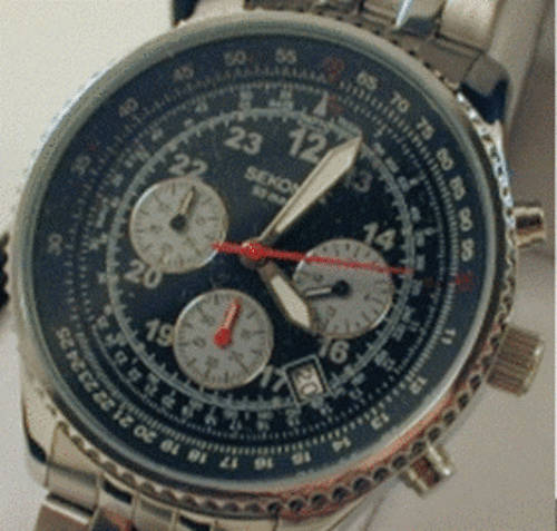 Brand New Mens SEKONDA Chronograph watch - 50 Meter water resistant - Breitling Style