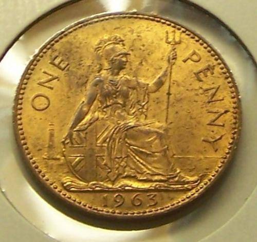 Great Britain - 1963 1 Penny , UNC ***WOW***
