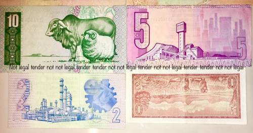 COMPLETE SET OF JAN VAN RIEBEEK 1973 DE KOCK HIGH GRADE NOTES [1 BID TAKES ALL]