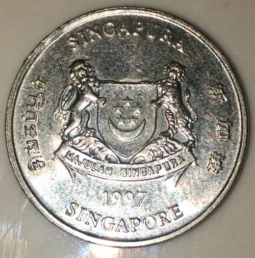 SINGAPORE 20 CENTS 1997