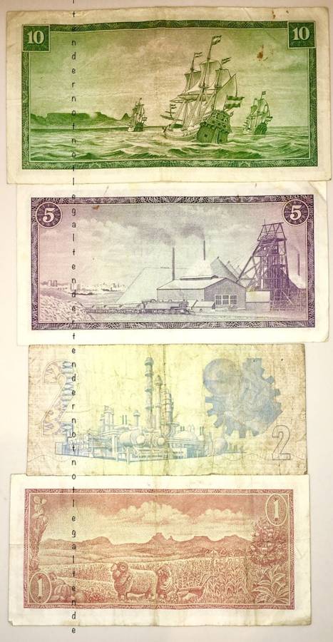 SET OF TW DE JONGH R10 TO R1