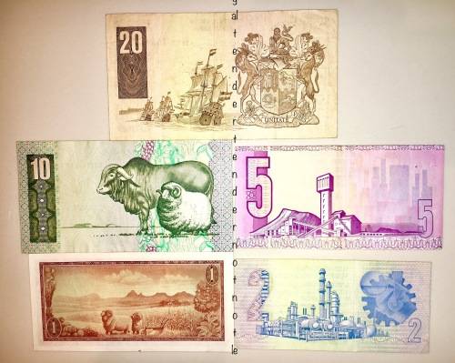 SET OF JAN VAN RIEBEECK VARIOUS GOVENORSR20 TO R1 ,HIGH GRADE NOTES