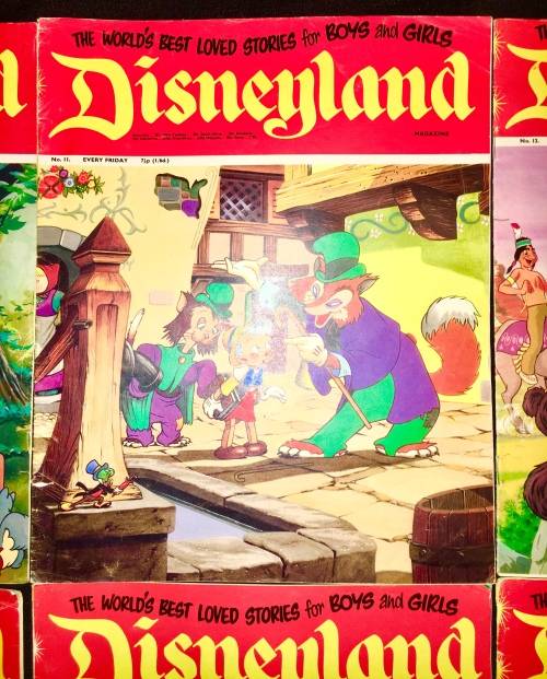 DISNEYLAND COLLECTORS X 6  NO 10,NO 11,NO 12,NO 13,NO 14,NO 15 1971 (WALT DISNEY PRODUCTION)VF