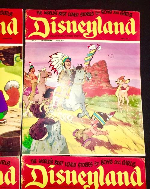 DISNEYLAND COLLECTORS X 6  NO 10,NO 11,NO 12,NO 13,NO 14,NO 15 1971 (WALT DISNEY PRODUCTION)VF