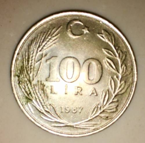 TURKEY 100 LIRA 1987