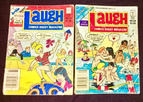 LAUGH X2,,,,NO 61, NO 66  1985 (ARCHIE DIGEST LIBRARY)G
