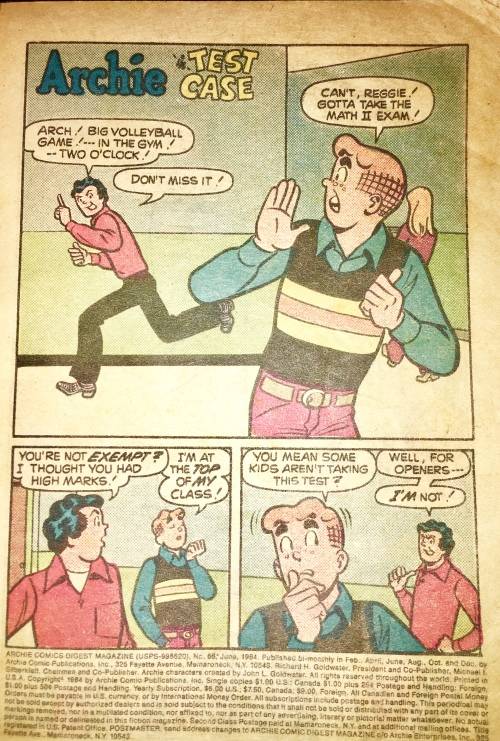 ARCHIE X3,,,,NO 66, NO 80, NO 89   1984-1988 (ARCHIE DIGEST LIBRARY)G-VG