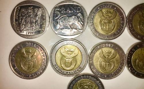 COMPLETE SET OF COMMEMORATIVE R5 COINS 1994 TO 2019 HIGH GRADE COINS
