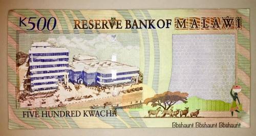MALAWI 500 KWACHA 2011 AUNC