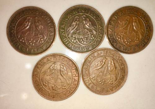 1/4 PENNY 1954 (BID PER COIN)