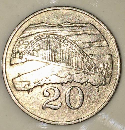 ZIMBABWE 20 CENT 1988